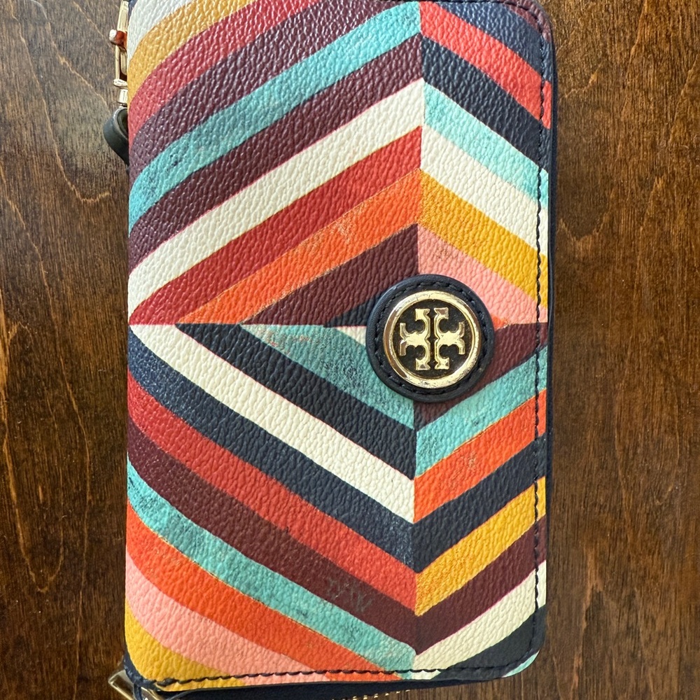 Tory Burch Multicolor Chevron Phone Case